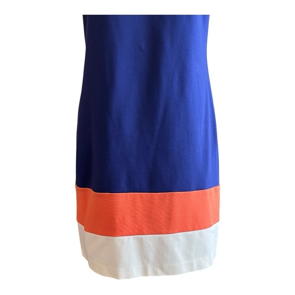Trina Turk Royal Blue Colorblock‎ Sheath Dress | Size 6 - Picture 5 of 7